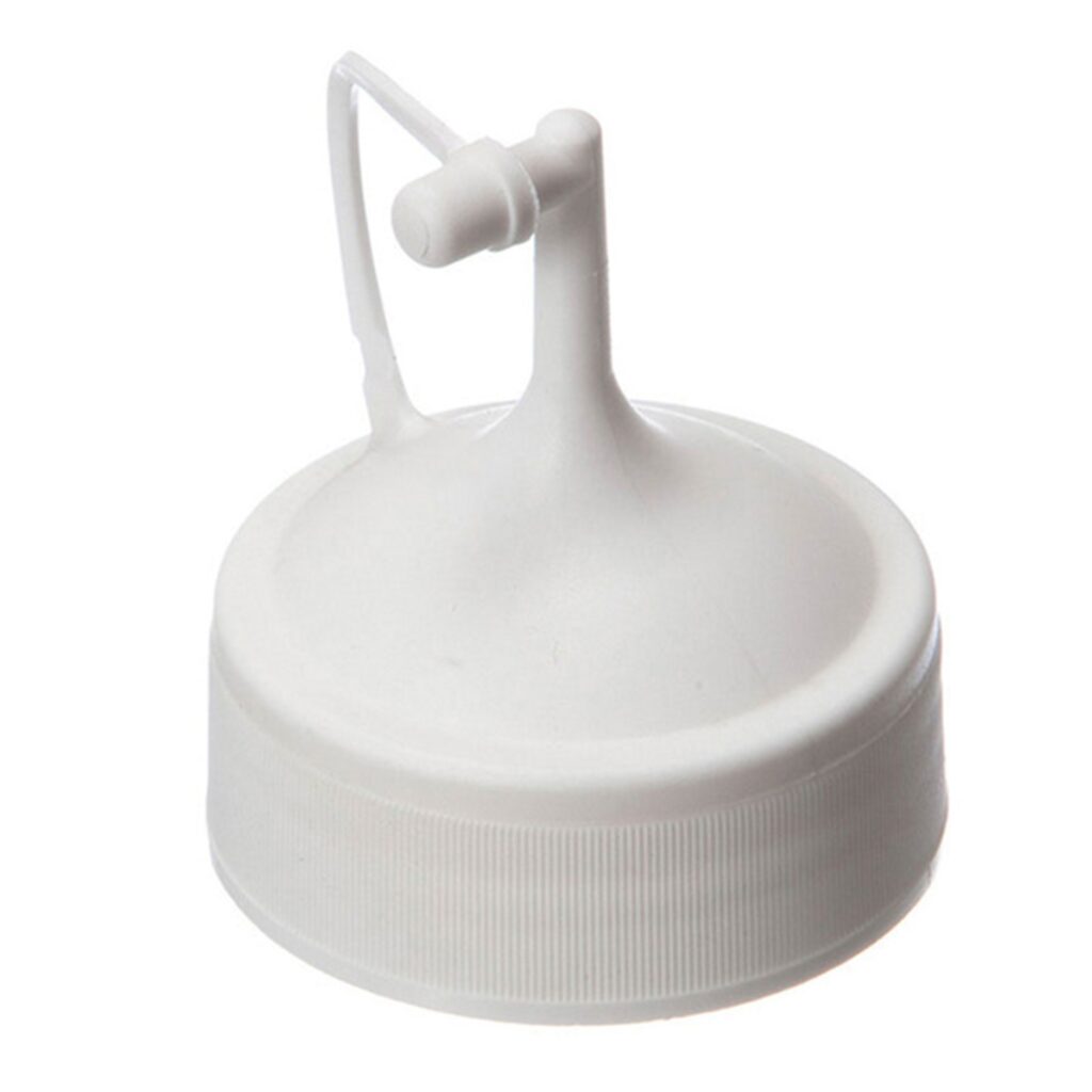 Deckel zu Gebrauchsflasche geknickt